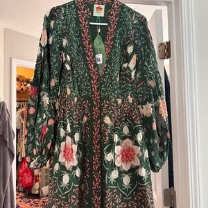 Green floral Farm Rio dress